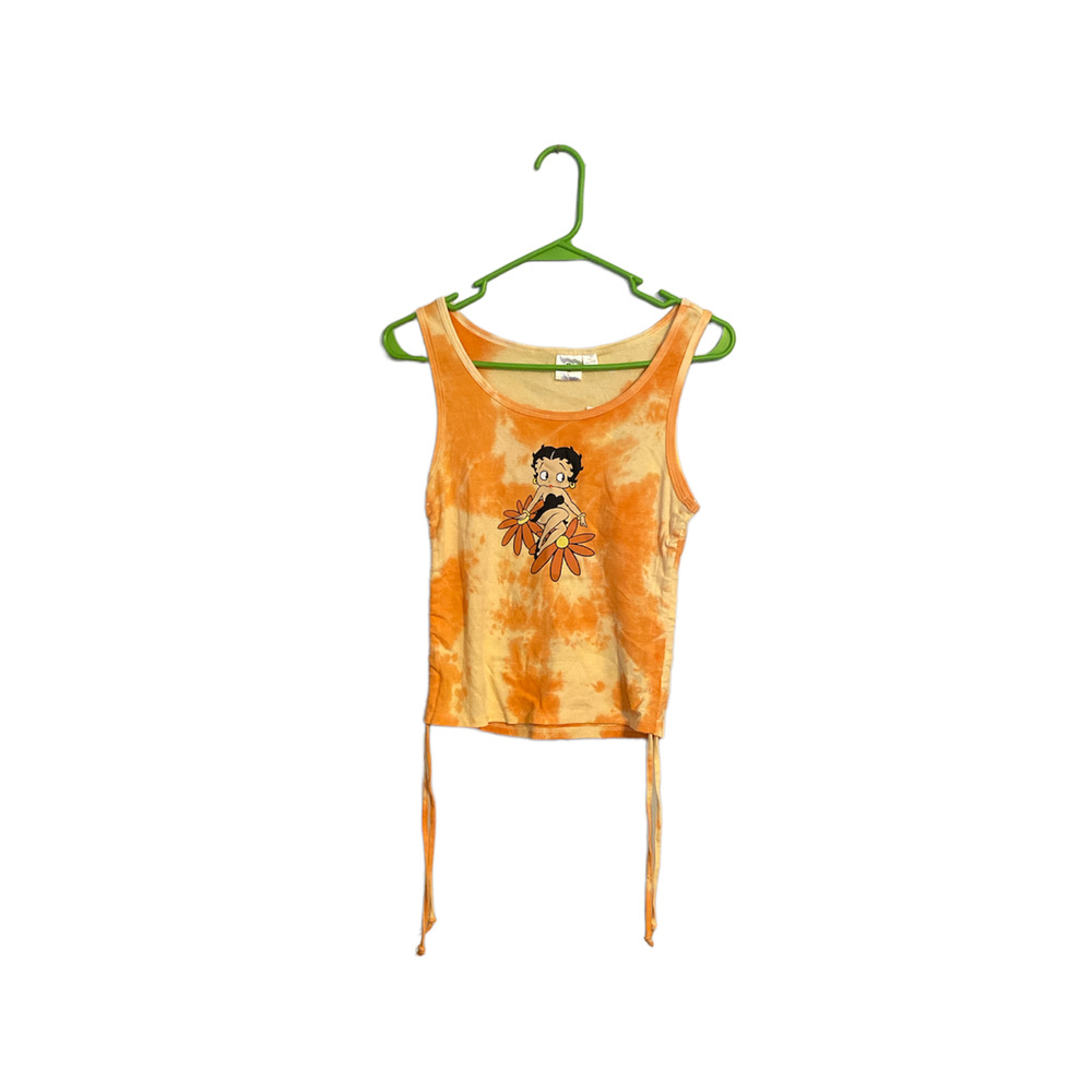 Betty Boop Orange Tye DyeTank Size Medium